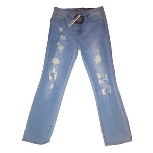 DOLLHOUSE straight leg cropped jeans. Size 9/10